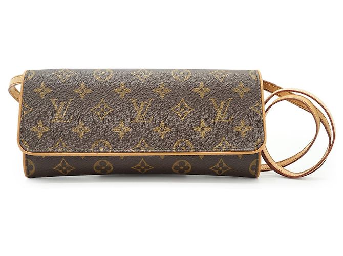 Louis Vuitton Monogram Twin Pochette GM Marrone Beige