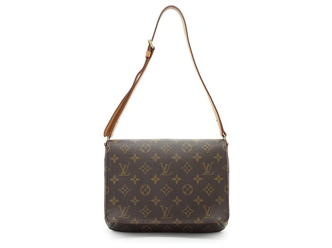 Louis Vuitton Monogram Musette Tango Braun Senf