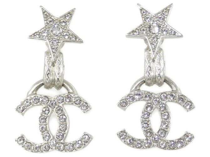 Chanel ABE289 Hängeohrringe Silber