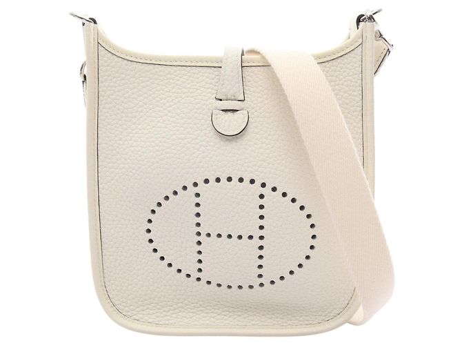 Hermès Borsa a tracolla Hermes Evelyne Amazon TPM White Bianco