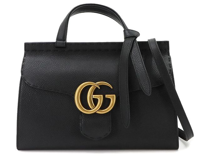Borsa a mano/spalla Gucci GG Marmont Nero