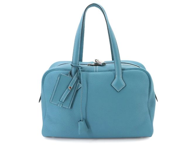 Hermès Sac à main Hermes Victoria 35 Bleu