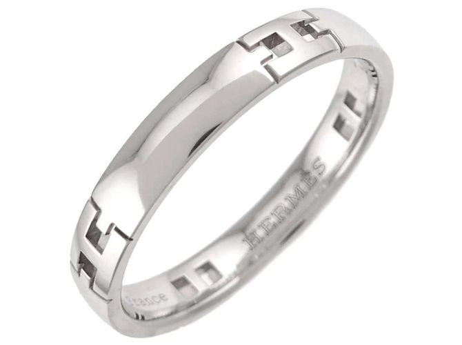 Ring Hermès Bague Hermes Ever Hercules en or blanc 18K
