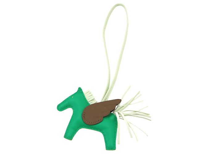 Hermès Hermes Rodeo Pegasus PM Bag Charm Vert Taupe