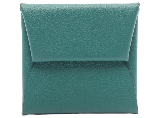 Hermès Porte-monnaie Hermes Bastia Verso Bleu Vert