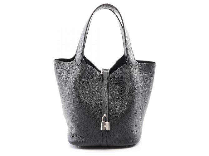 Hermès Borsa Hermes Picotin Lock MM Nero