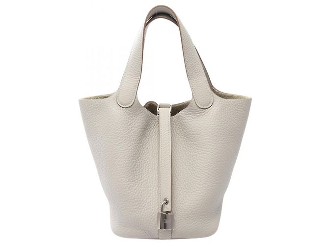 Hermès Bolsa Hermes Picotin Lock PM Marrom