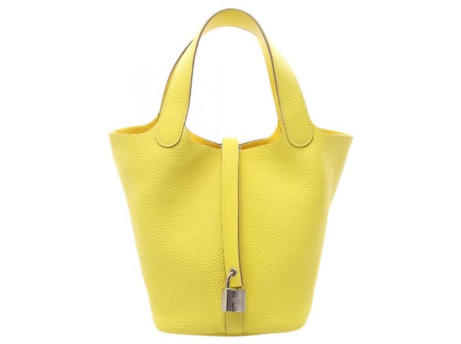 Hermès Borsa Hermes Picotin Lock PM D'oro Giallo