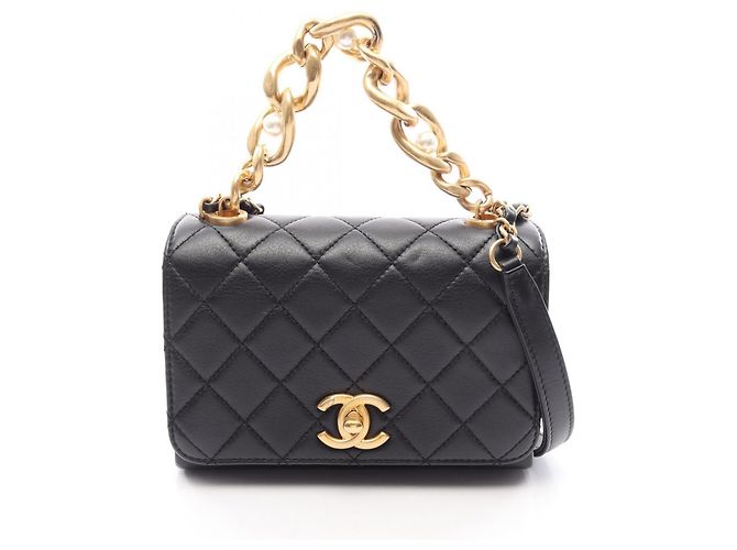 Borsa a tracolla 2-Way Chanel Matelassé Nero
