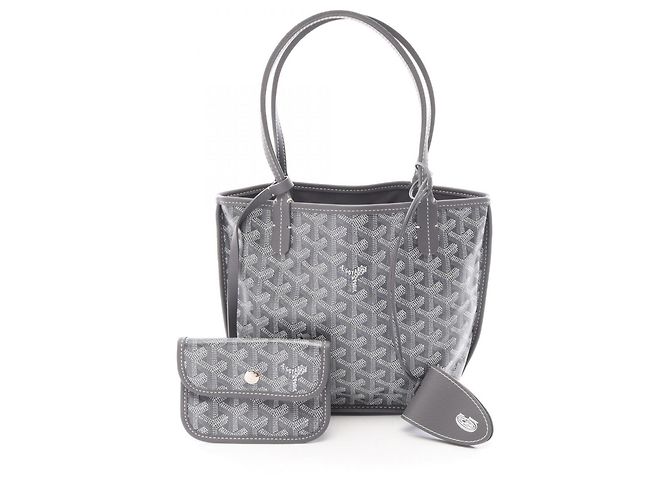 Goyard Ange Mini Pouch Reversible Tote Bag Marron Blanc