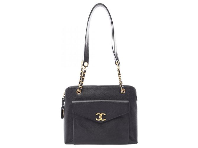 Saco Tote Chanel Coco Mark Preto
