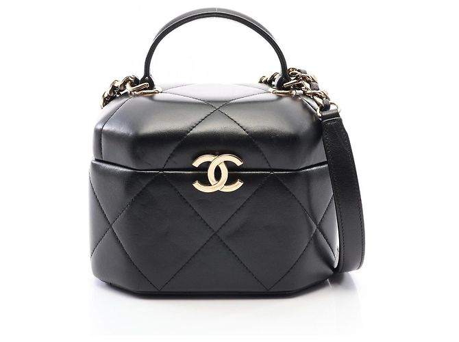 Bolsa Vanity Chanel Coco Mark Preto
