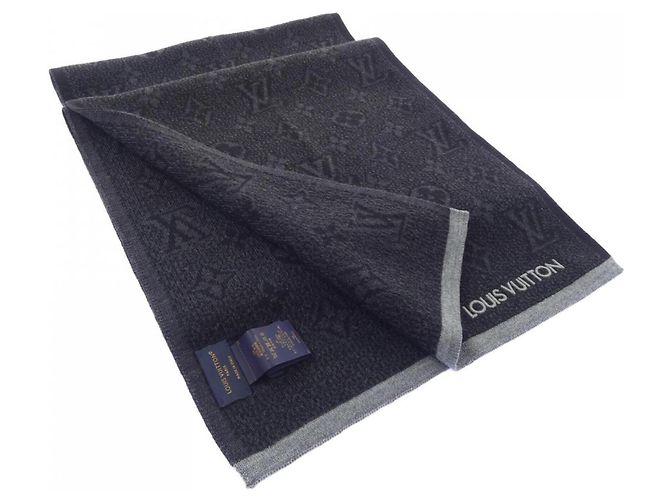 Louis Vuitton My Monogram Eclipse Scarf Brown Black