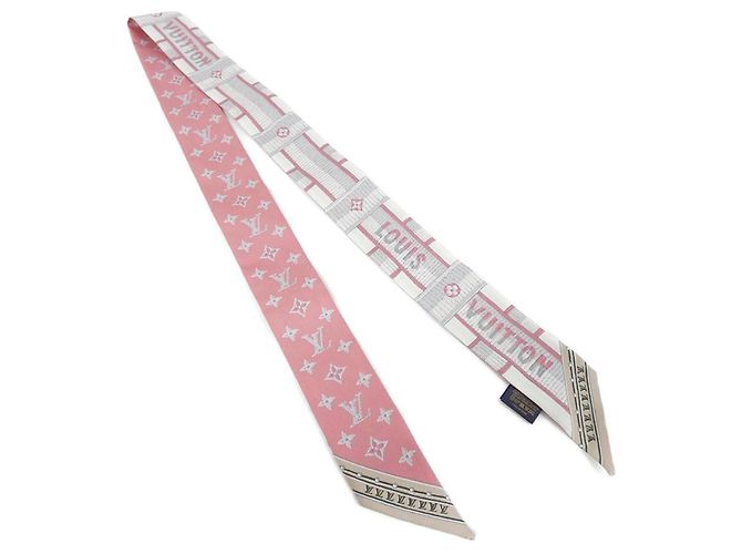 Louis Vuitton Bandeau BB LV Details Lenço Rosa