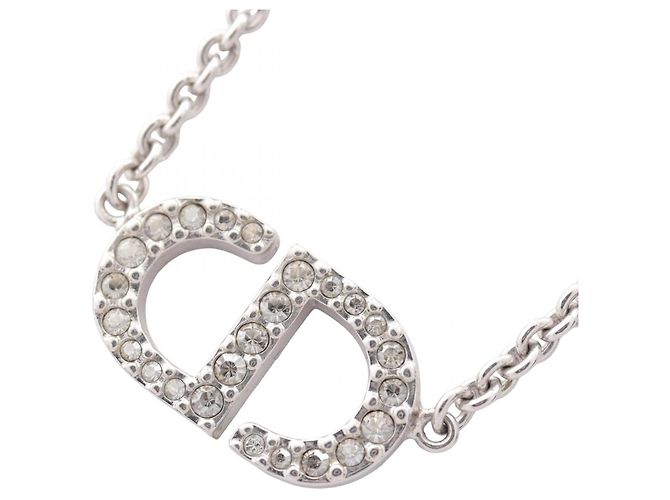 Collana Christian Dior Dior CD Logo Argento