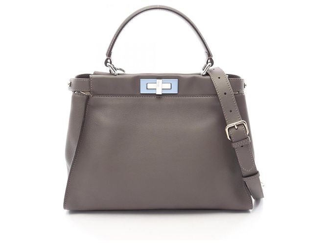 Sac à main 2-Way Fendi Peekaboo Regular Marron