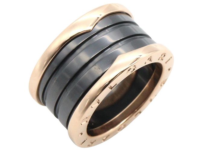 Bulgari Bvlgari B.zero1 4-Band Ring Black Golden