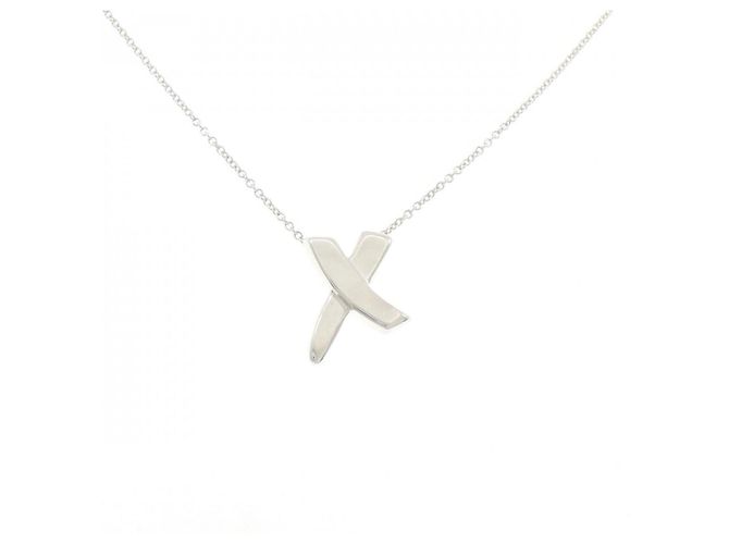 Autre Marque Collier Tiffany Kiss Argenté