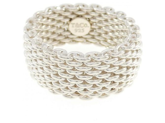 Autre Marque Anello Tiffany Somerset Band Argento