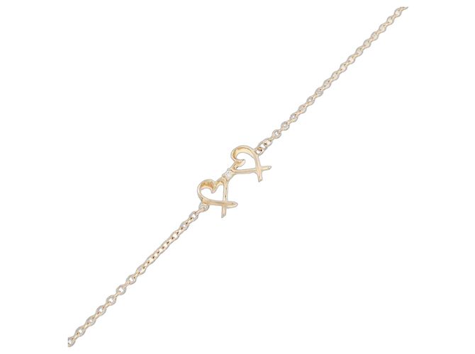 Autre Marque Pulsera Tiffany Double Loving Heart Dorado
