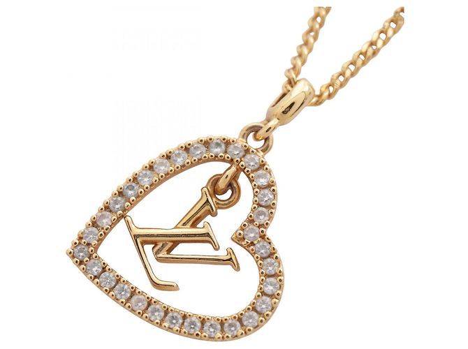 Louis Vuitton My LV Heart Necklace Golden