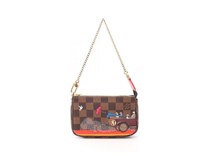 Louis Vuitton Mini Pochette Accessoires Marrone Multicolore