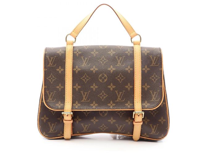 Louis Vuitton Marelle Sac Ad Monogram Backpack/Handbag Castaño
