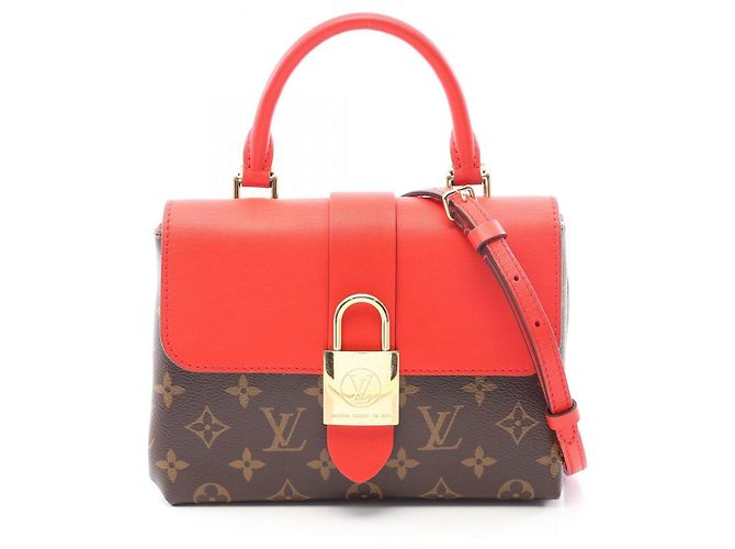 Sac à main 2-Way Louis Vuitton Rocky BB Marron Rouge