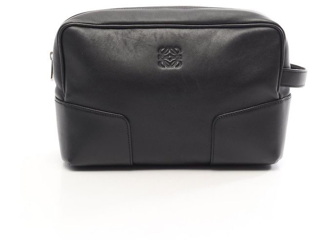 LOEWE Anagram Second Bag Clutch Handtasche Schwarz