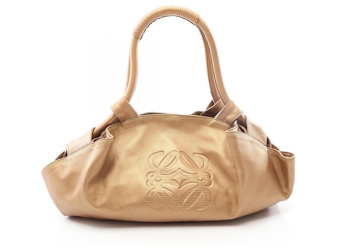 Bolsa Loewe Nappa Aire em couro Gold Dourado