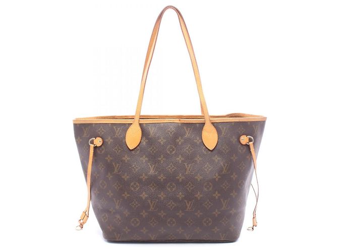 Borsa Tote Louis Vuitton Neverfull MM Monogram Marrone Monogramma