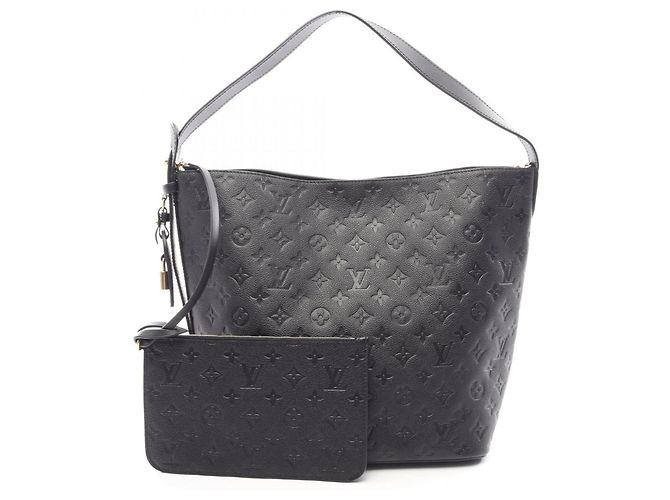 Bolsa de Ombro Louis Vuitton Monogram Empreinte Noir Preto