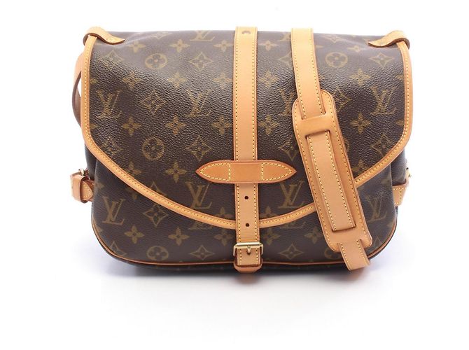 Bolsa de Ombro Louis Vuitton Saumur 30 Monogram Marrom