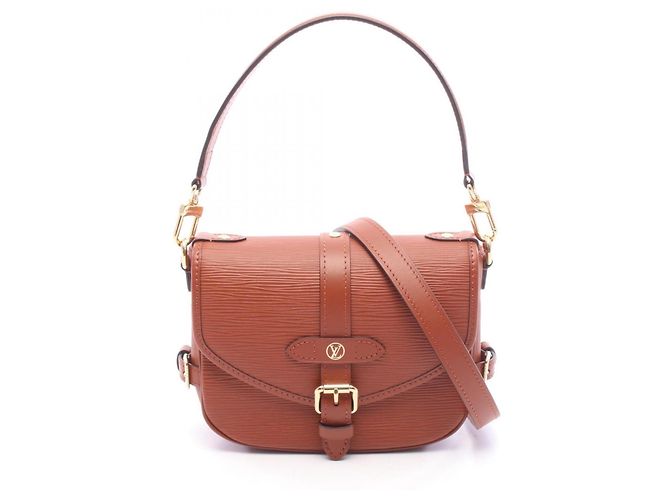 Bolsa Louis Vuitton Saumur BB Epi Cognac Marrom