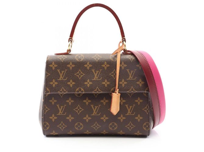Sac à main Louis Vuitton Cluny BB Monogram Rose Marron