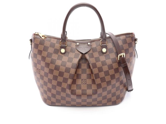 Sac à main Louis Vuitton Siena MM Damier Ebene Marron