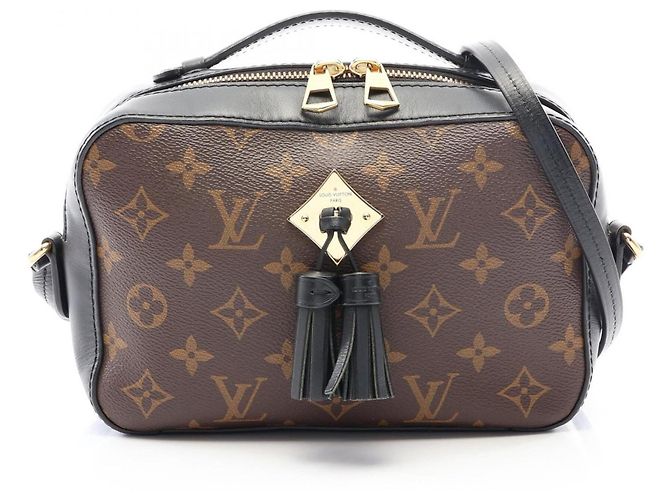 Louis Vuitton Saint-Onge 2-Way Schultertasche Braun Schwarz Monogramm