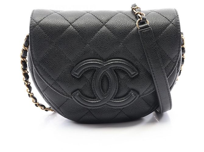 Borsa a tracolla Chanel Matelassé Mini Messenger Nero