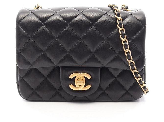 Borsa a tracolla Chanel Mini Matelassé Nero
