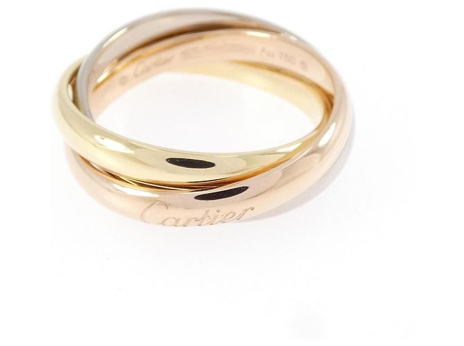Anello Cartier Trinity in oro rosa bianco e giallo 18K D'oro