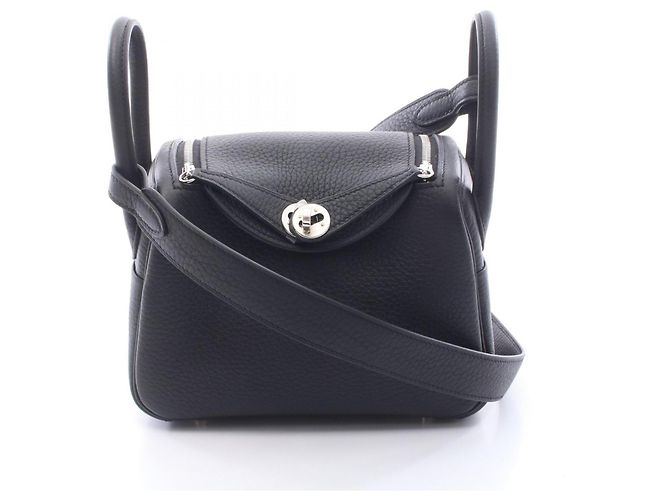 Hermès Sac à épaule Hermes Lindy Mini Noir