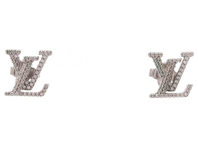 Orecchini Iconic Strass Louis Vuitton Argento