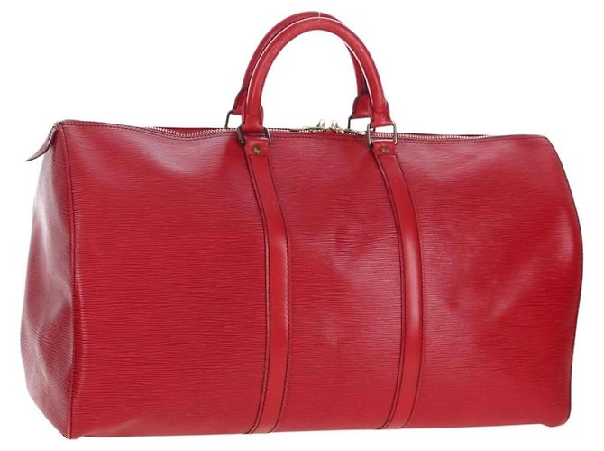 Louis Vuitton Keepall Epi Leather 50 Red