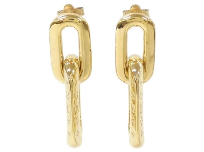 Pendientes Louis Vuitton Double II Maillon PM Dorado