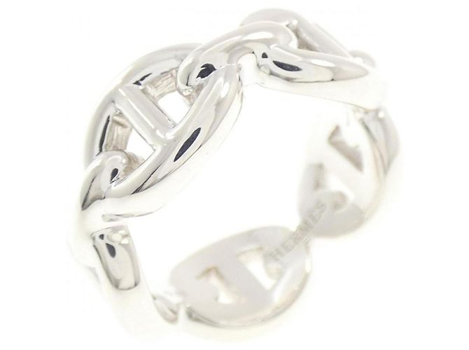 Ring Anello Hermès Chaine d'Ancre Enchainée Silver
