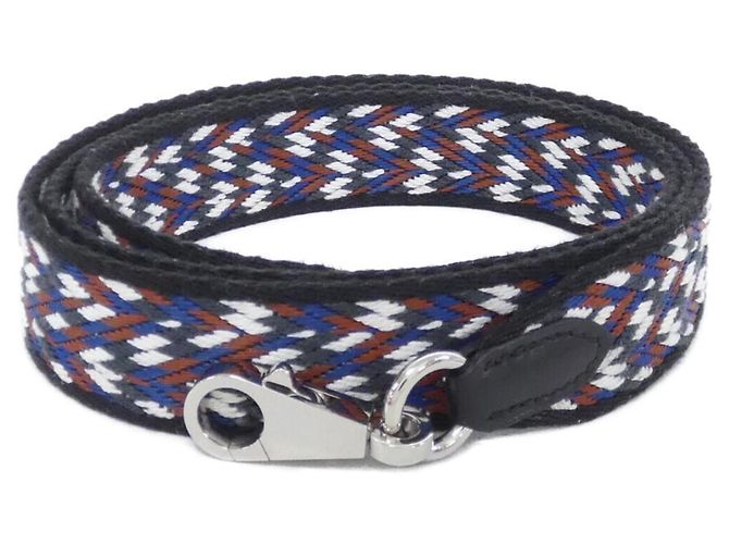 Hermès Hermes Sangle Zigzag 077727CK Strap Schwarz Weiß