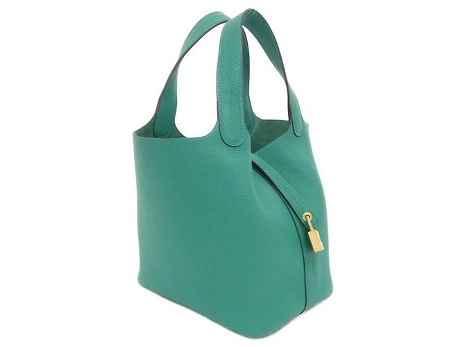 Hermès Hermes Picotin Lock PM Handtasche in Grün