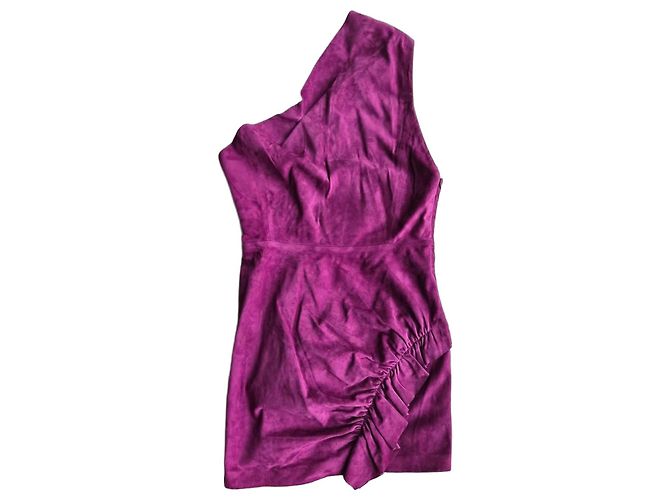 Robe courte en daim violet IRO