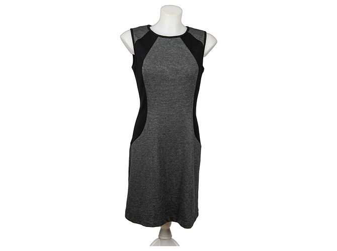 Michael Kors Jersey-Minikleid in Grau-Schwarz