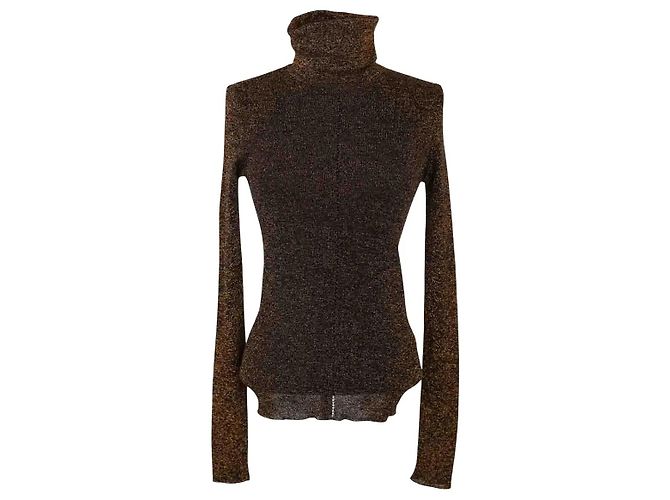 Autre Marque Saint Laurent Bluse Gold Golden